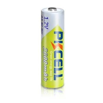 16PCS PKCELL AA 2600Mah 1.2 V 2A Ni-Mh Įkraunamas Baterijas AA Bateria Baterijos NIMH Baterias