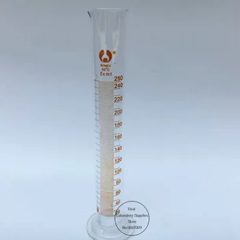 1PC 250ml Laboratorija Masto Matavimo cilindras Matavimo Stiklo Matavimo Indą Lab Prekes