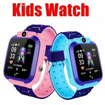 1PC K12 Vaikų Smart Žiūrėti SOS Telefoną, Laikrodį Smartwatch Vaikams Su Sim Kortele Foto Vandeniui IP67 Vaikams Dovanų, Skirtų 