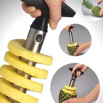 1Pc Nerūdijančio Plieno Lengva naudoti Ananasų Skustukas Priedai Ananasų Pjaustyklės Vaisių Cutter Corer Slicer Virtuvės Įrankis#1031