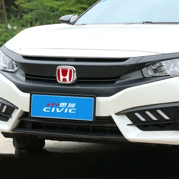 1Pcs 3D Emblema PMMA Medžiagos Lipdukai Automobilio Priekinės Grotelės Logotipas Apdaila Kamieno Apdailos Accessories Honda Civic. 2016 m. 2017 m. 2018 m. 2019 m.