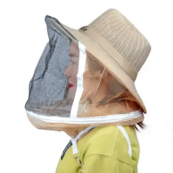 1pcs Bitininkystės Skrybėlę Kovos su Bičių Skrybėlę Apsauginį tinklą Bitininkystės Apsaugos Tiekia Apsaugos Bitininkas Kaubojus Bitininkystės Įranga