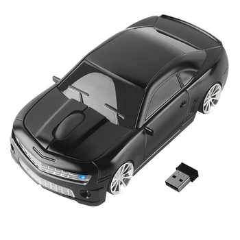 2.4 Ghz bevielė Pelė Mini 3D Usb Imtuvas Optinės Pelės Automobilių Sporto Formos Kompiuterio Mause Vaikas Dovanos 1600DPI PC Gaming Peles, Skirtą 