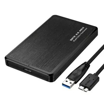 2.5 colio 5Gbps HDD Atveju, USB 3.0 prie SATA Adapteris Išorinį Kietąjį Diską Aptvarą SSD Disko Atveju Mobiliųjų Talpyklų Dėžutę