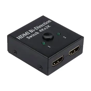 2-Port HDMI dvikryptis Jungiklis 2x1 Switcher 1x2 Splitter Selektorių 3D Palaiko HDTV, Blu-ray player, smart TV box, ir tt