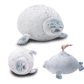 20-80cm Mielas Jūrų Liūtas Pliušiniai Žaislai, Minkšti Jūrų Gyvūnų Antspaudas Įdaryti Lėlės Vaikams Dovanų Miega Pagalvės 3D Naujovė Mesti Pagalvės