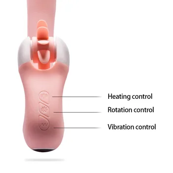 20 Dažnio Vibracijos Smart Šildymas G Spot Vibratorius 20 Greičio Liežuvio, Burnos Lyžis Klitorį Stimuliuoja Massager Suaugusiųjų Sekso Produktus