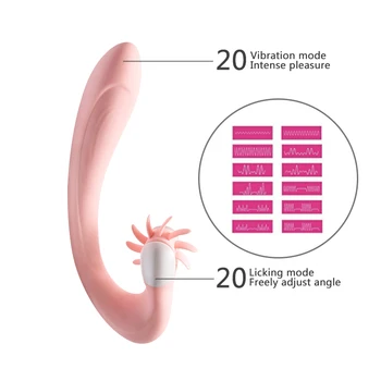 20 Dažnio Vibracijos Smart Šildymas G Spot Vibratorius 20 Greičio Liežuvio, Burnos Lyžis Klitorį Stimuliuoja Massager Suaugusiųjų Sekso Produktus