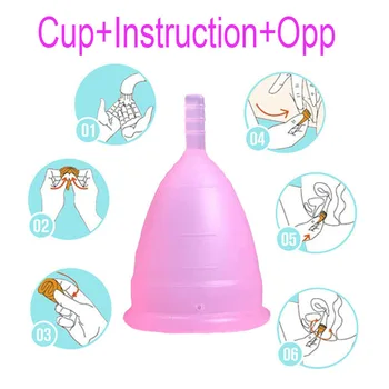 20 vnt./daug Menstruacinis puodelis Moteriškas Hygeine Lady Cup daugkartiniai geriau nei Mėnesinių Įklotai copa menstruacijų Moterų silikono taurė