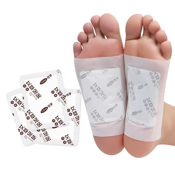 200/100vnt (Pleistrai+ Adhersives) Imbieras/kiečių Detox Foot Pleistras Pagalvėlės Miego Lieknėjimo Detoksikacijos ir skausmą kojų pagalvėlės