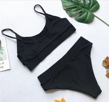 2018 m., Naujosios JAV Moterų Blizgančiais Bikini Komplektas Paminkštinta Push Up maudymosi Kostiumėliai maudymosi kostiumėlį, Maudymosi Mirgėjimo krašto Paplūdimio