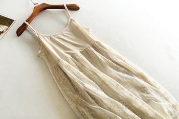 2018 m. pavasario vasaros nėriniai siuvinėjimo kratinys keturis sezonus pagrindinio spageti dirželis mini suknelė mori mergina