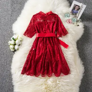 2018 Oficialaus Princess Saldus Kūdikiams, Kūdikių Mergaitės Šalis Suknelė Nėrinių Gėlių Kieta Varčias Bridesmaid Dresses 3 Spalvos 2-7Y