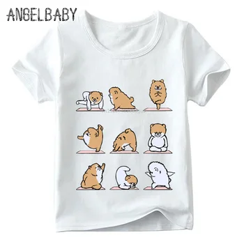 2018 Vaikų Cat/Soth/Triušiai/Pug/anglų Buldogas T-shirt Vasaros Kūdikių Berniukų/Mergaičių trumpomis Rankovėmis Viršūnes Vaikai Minkštas marškinėliai