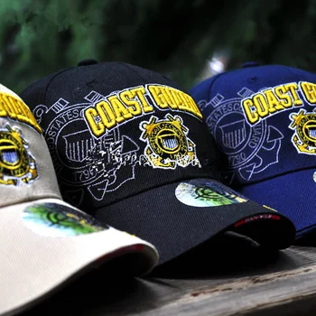 2019 naujas COAST GUARD Išsiuvinėti Beisbolas Bžūp Coast Guard Mūšis skrybėlę medvilnės saulės kepurės hip-hop mados tėtis skrybėlės