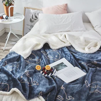 2019 Naujas Europos stiliaus Namo antklodė camoFleece 200*230cm-2.6 kg žiemą šiltas lovatiesė Kalėdų Snaigės lovos užvalkalai, vilnos lova