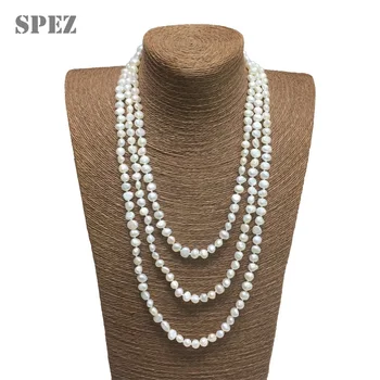 2019 Naujas Mados Ilgą Perlų Vėrinį Originali Baroko Natūralių Gėlavandenių Perlų Megztinis Karoliai Moterims, Papuošalai, Dovana SPEZ