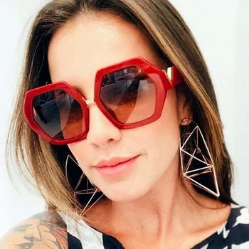 2019 Ponios Prabangūs Akiniai Nuo Saulės Moterims Mados Aikštė Dizaineris Saulės Akiniai Stilingas Vasaros Atspalvių