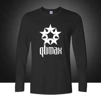 2019 Qlimax roko grupė dizaineris marškinėliai vyrams medvilnės spausdinimo šokių prarasti ilgomis rankovėmis T-shirt plius dydžio drabužius