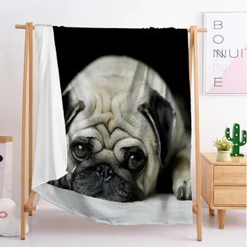 2020 Gniūžtės šuniukai gyvūnų Užsakymą antklodės Dideli ir maži mesti antklodę gobelenas miega pledas flanelė, antklodė, patalynė