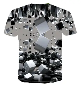 2020 karšto naujas mados T-shirt geometrinis aikštėje, t-marškinėliai, vyriški marškinėliai paprasta spalva viršų 3D kietas unikalus spausdinti vyrų viršų
