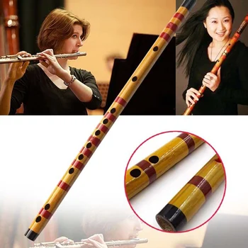 2020 Karšto Pardavimui, 1 Vnt Profesinės Bambuko Fleita Muzikos Instrumentas, Rankų darbo Pradedantiesiems Studentams 19ing