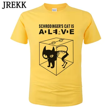 2020 m. Didžiojo Sprogimo Teorija T-shirt Sheldon Cooper Schrodinger 's Cat marškinėliai Vyrams Animacinių filmų Anime Atspausdinta Marškinėliai Vyrų Tees Viršūnes C103