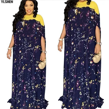 2020 M., Ilgas, Maxi Suknelė Afrikos Suknelės Moterims Dashiki Plius Dydis Vasaros Suknelės Ponios Tradicinių Afrikos Drabužių Pasakų Dreess