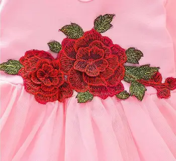 2020 m. Naujas Gėlių Kūdikių Suknelės Mergaitėms Šalies Nėrinių Suknelės Vestido Tutu Bamblys Mergina Drabužiai Vaikams Cosplay Kostiumų 2 3 4 5 6 metų