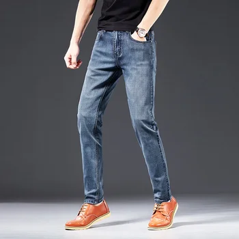 2020 m. Pavasarį ir Rudenį Nauji vyriški džinsai Mados aukštos kokybės slim fit plus size retro džinsinio audinio kelnės Prekės, vyriški drabužiai