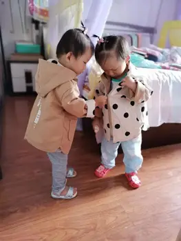 2020 m. Pavasarį, Rudenį Baby Boy ' s Gobtuvu striukė dvipusė naudoti Vaikiški Viršutiniai drabužiai, Vaikiška Mergaitė Berniukas Drabužiai Vaikams Striukė