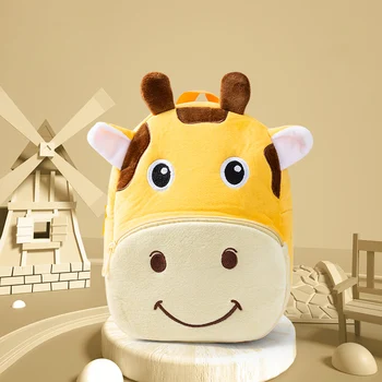 2020 m Vaikų Lopšelis Mokyklos Krepšiai Vaikiška Kuprinė Mergaitėms Minkštas Pliušinis Vaikai Krepšiai 3D Animacinių filmų Gyvūnų Kuprinę Mochila pieno stiklo