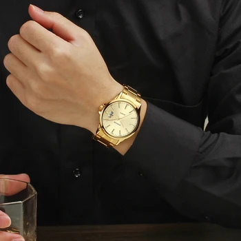 2020 m. vyrų mados kvarco žiūrėti WWOOR Prabangos Prekės Nerūdijančio Plieno Sporto aukso laikrodžiai vyrams, Vandeniui Laikrodis vyrams relogio masculino