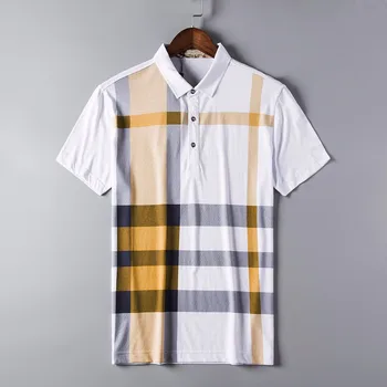 2020 metų vasaros polo marškinėliai, vyriški prekės ženklo drabužių medvilnės trumpomis rankovėmis verslo atsitiktinis pledas dizaineris homme camisa kvėpuojantis plius dydis