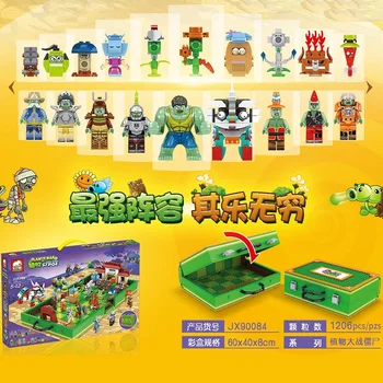 2020 Naujas 1206pcs Augalai VS Zombies PVZ Super Herojai Duomenys Kolekcijos Knygos, Žaislai Vaikams Brinquedos