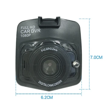 2020 Naujas HACTIVOL Mini Automobilių DVR Kamera, Dashcam Full HD 1080P Video Registrator Diktofonas, G-sensorius Naktinio Matymo Brūkšnys Cam