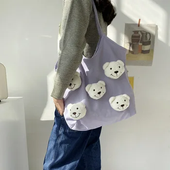 2020 naujas mažas maišelis moterų maišelį naujas Japonų lokys mielas laukinių mažų šviežių patogus krepšys studentas didelės talpos drobė maišelis