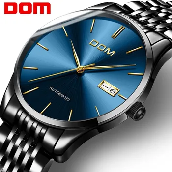 2020 naujas mechaninis laikrodis DOM automatinė vyrų laikrodis top brand prabangus laisvalaikio oda atspari vandeniui žiūrėti vyriški