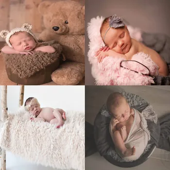 2020 Naujas Minkštas Pliušinis Kūdikiui Antklodės Naujagimių Dirbtiniais Kailiais Antklodės Fone Fotografijos Rekvizitai Mielas Kūdikiams, Vaikams, Nuotraukos Rekvizitai 3 Spalvų