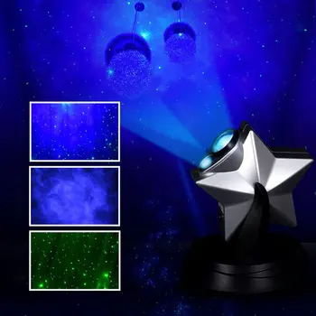 2020 Naujas Naujiena Twilight Žvaigždžių Dangaus Projektorius Lempos Naktį Šviesos Diodų (Led Lazeris Mirksi Pritemdomi Kalėdų Miegamasis Žvaigždėtą Romantika