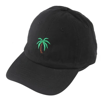 2020 naujas Siuvinėjimo Palmių Lenktas Tėtis Skrybėlės Imtis Kelionę Beisbolo kepuraitę Kokoso palmių Skrybėlę Strapback Hip-Hop Bžūp Kolonėlė