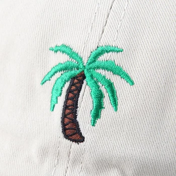 2020 naujas Siuvinėjimo Palmių Lenktas Tėtis Skrybėlės Imtis Kelionę Beisbolo kepuraitę Kokoso palmių Skrybėlę Strapback Hip-Hop Bžūp Kolonėlė