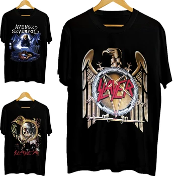 2020 Naujas Slayer Marškinėliai Vyrams/Moterims Vasaros Medvilnės, trumpomis Rankovėmis Marškinėlius Juoda Viršūnes Grafika T-Shirts Roko Stiliaus Azijos Tee Dydis S-3XL