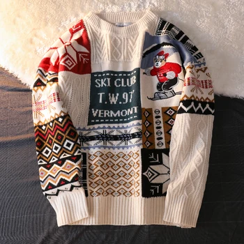 2020 naujas susiuvimo grafiti megztinis prarasti rudenį ir žiemą, tingus vėjas puloveris susiuvimo megztinis korėjos viršūnes moteris megztiniai