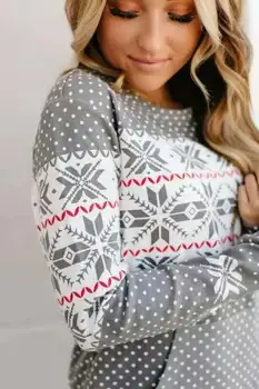 2020 Naujausias Karšto Kalėdų Temą, Moterų Ilgas Rankovėmis Kalėdos Modelis Atspausdintas Megztinis Megztinis Žiemą Šiltas Atsitiktinis Megztinis Viršūnės