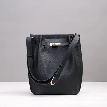 2020 nauji moteriški krepšiai Crossbody kibirą, maišą atsitiktinis pečių maišą mados dizaino natūralios odos rankinės