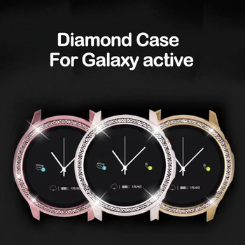 2020 TPU Laikrodžių Atveju, Samsung galaxy žiūrėti aktyvus 40mm Galvanizavimo Apsaugos Atveju Su Deimantais