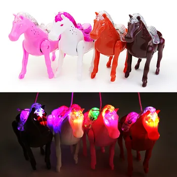 2020Pop Parduoti Elektros Muzikos Pėsčiomis Arklių Žaislai, vaikų ir Tėvų Interaktyvios LED Lemputė Švyti Elektroninių Augintiniai Žaislas, Kaip Vaikų Dovanų