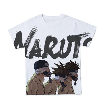 2021 Japonų Anime Naruto Pora T-Shirt 3D Spausdinimo Mados Trumpas Rankovės Patogus Ir Kvėpuojantis Hip-Hop Stiliaus 110-6XL
