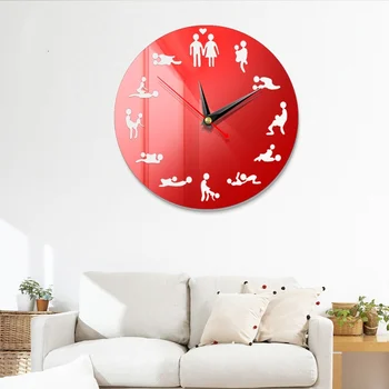 2021 Naujų Karšto Seksualus Meilės Meno Akrilo Laikrodžiai Žiūrėti Modernus Dizainas, 3D Sieninis Laikrodis Krištolo Veidrodį Laikrodžiai Suaugusiųjų Namų Dekoro Siena Lipdukas